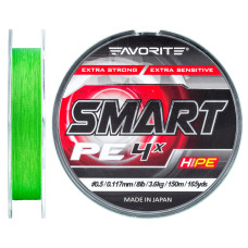 Шнур Favorite Smart PE 4x 150м (салат.) #0.5/0.117 мм 3.6 кг