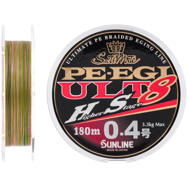 Шнур Sunline PE EGI ULT HS8 180m #0.4/0.104 mm 3.3 kg