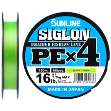 Шнур Sunline Siglon PE х4 150m (салат.) #3.0/0.296 mm 50lb/22.0 kg