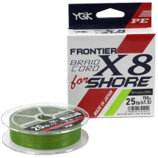 Шнур YGK Frontier Braid Cord X8 150m (зелений) #1.0/0.165 mm 16lb/7.2 kg