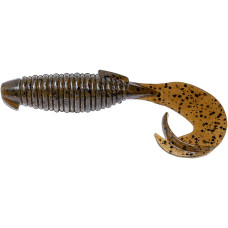 Силикон Keitech Flapper Grub 4" (7 шт/уп) ц:101 green pumpkin pp.