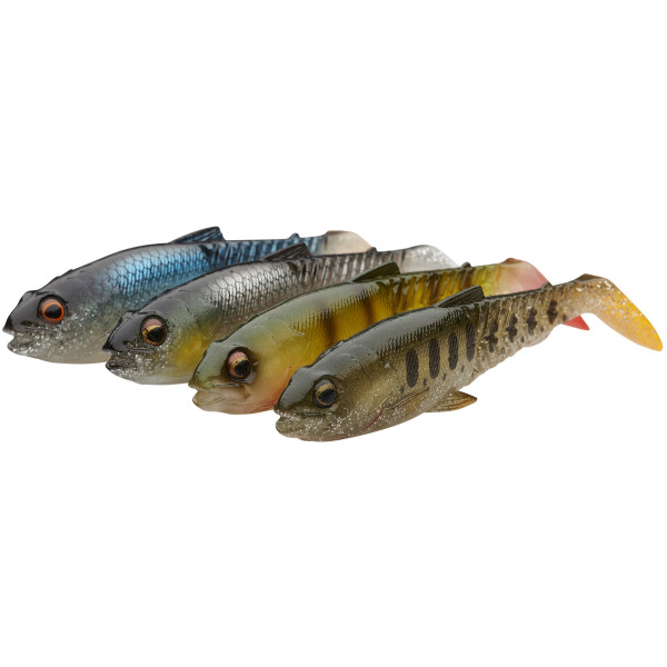 Силикон Savage Gear Craft Cannibal Paddletail Clear Water 125mm 20.0g Mix (4 шт/уп)