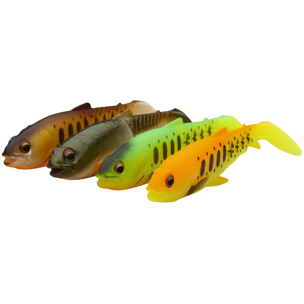 Силикон Savage Gear Craft Cannibal Paddletail Dark Water 125mm 20.0g Mix (4 шт/уп)
