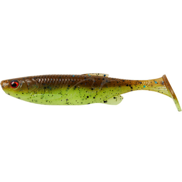 Силікон Savage Gear Fat Minnow T-Tail 105mm 11.0g Chartreuse Pumpkin (поштучно)