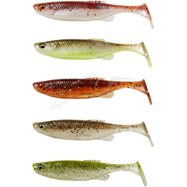 Силікон Savage Gear Fat Minnow T-Tail 130mm 20.0g Clearwater Mix (5 шт/уп)