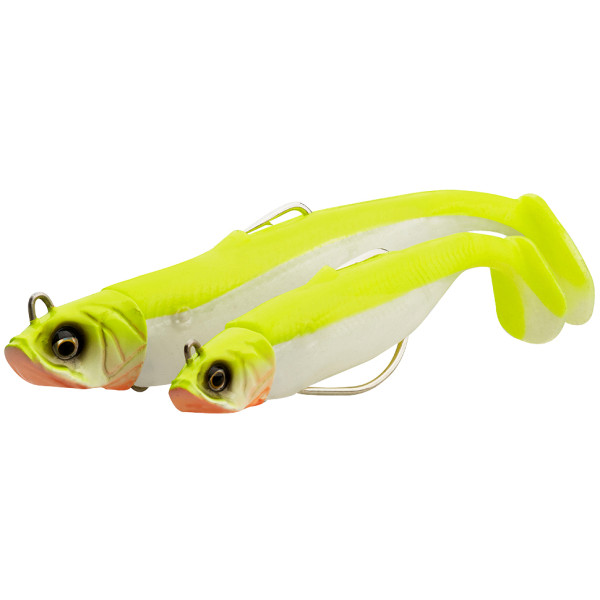 Силикон Savage Gear Savage Minnow WL 100mm 16.0g Sinking Green Silver (2+1 шт/уп)